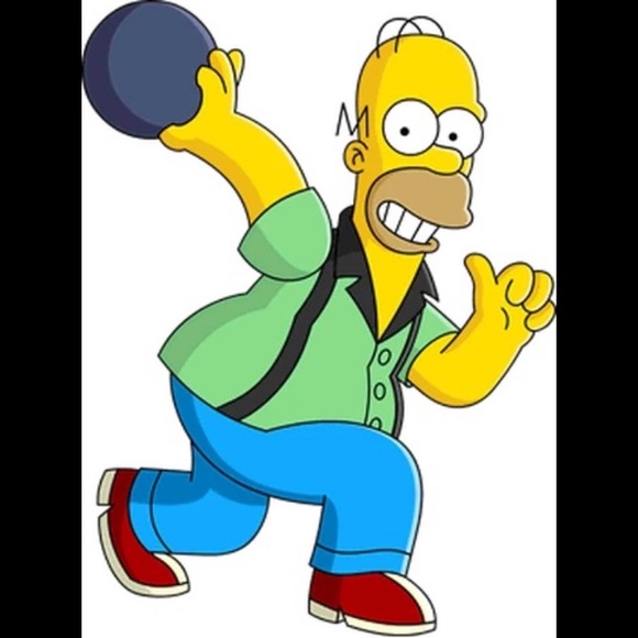 Homer Simpson Bowling Life Size Cardboard Cutout with Fast, Free